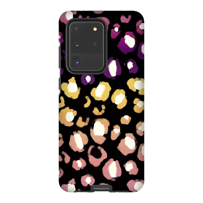 Galaxy S20 Ultra StrongFit Gradient graphic leopard print by Oana 