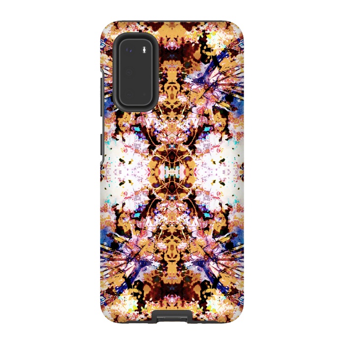 Galaxy S20 StrongFit Painted butterfly wings and flower petals by Oana 