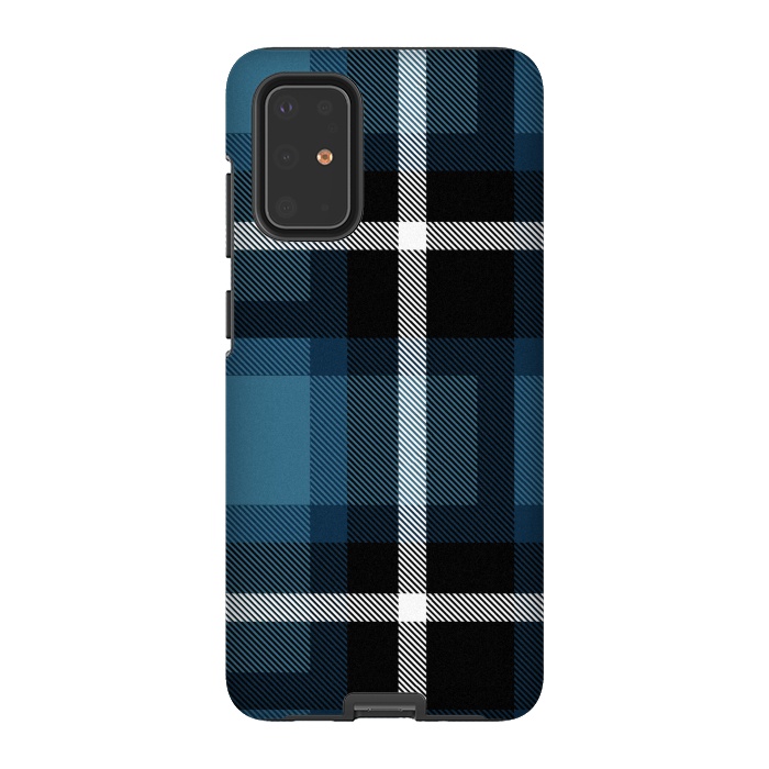 Galaxy S20 Plus StrongFit Stone Scottish Plaid by TMSarts