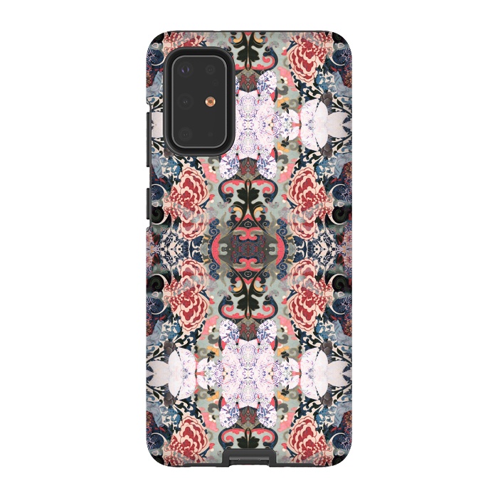 Galaxy S20 Plus StrongFit Japanese inspired floral mandala pattern by Oana 