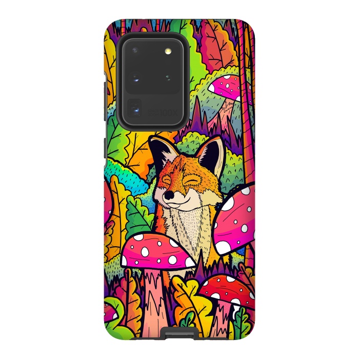 Galaxy S20 Ultra StrongFit The happy little fox by Steve Wade (Swade)