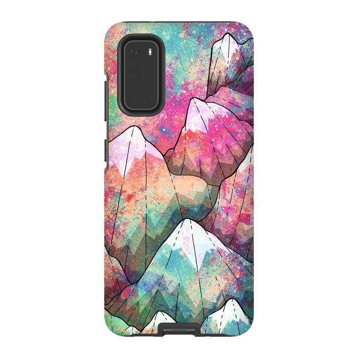 Galaxy S20 StrongFit The painted mountain peaks  by Steve Wade (Swade)