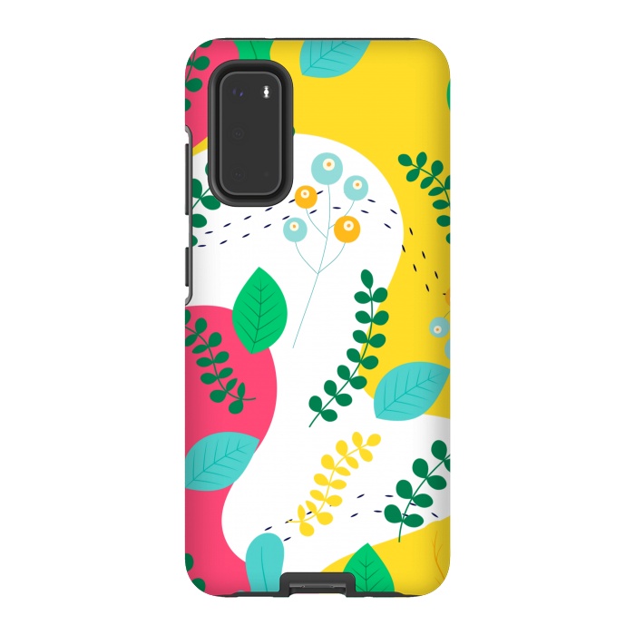 Galaxy S20 StrongFit ABSTRACT FLORAL PATTERN 3  by MALLIKA