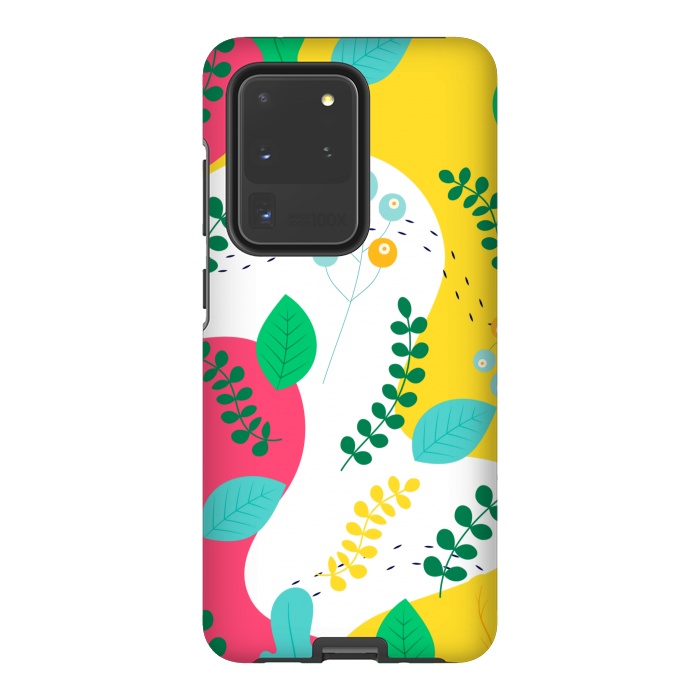 Galaxy S20 Ultra StrongFit ABSTRACT FLORAL PATTERN 3  by MALLIKA