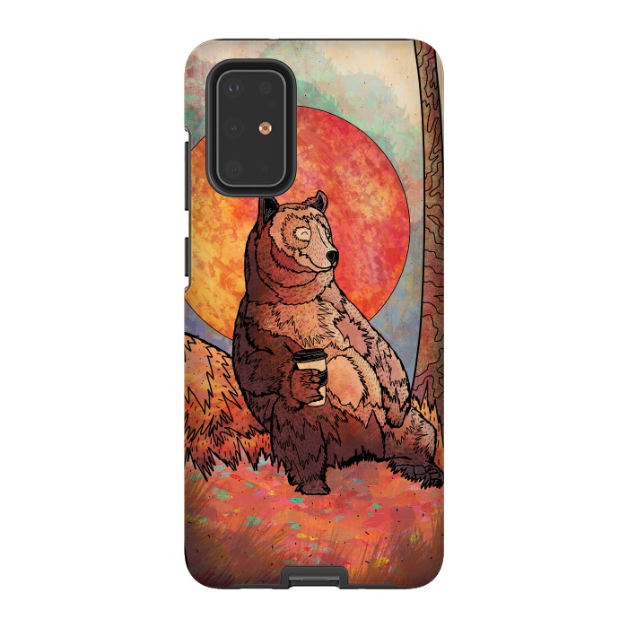 Galaxy S20 Plus StrongFit The relaxing bear by Steve Wade (Swade)
