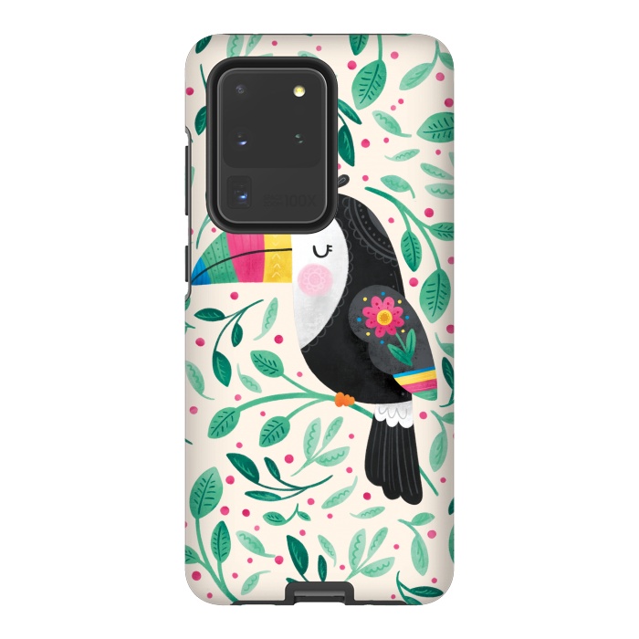Galaxy S20 Ultra StrongFit Cheeky Toucan by Noonday Design