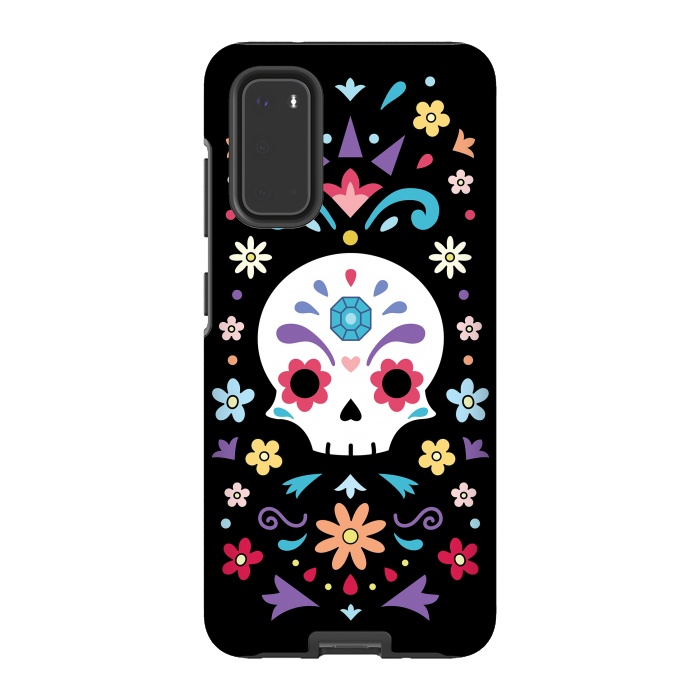 Galaxy S20 StrongFit Cute day of the dead by Laura Nagel