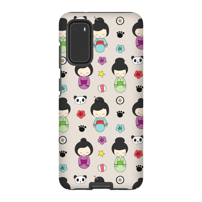 Galaxy S20 StrongFit russian doll pattern by MALLIKA