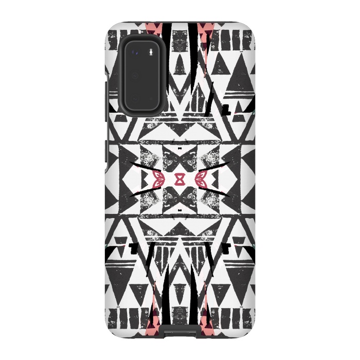 Galaxy S20 StrongFit Ethnic tribal triangles by Oana 