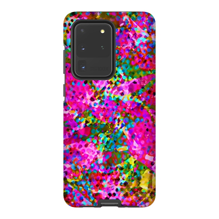 Galaxy S20 Ultra StrongFit Floral Abstract Stained Glass G548 by Medusa GraphicArt
