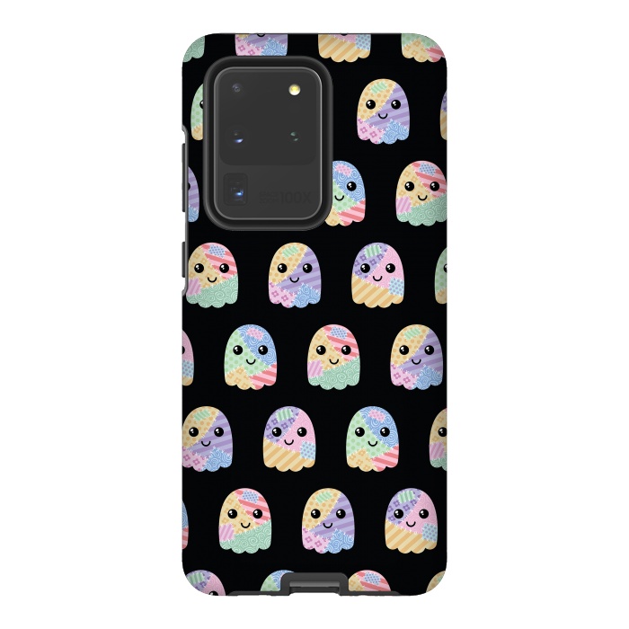 Galaxy S20 Ultra StrongFit Patchwork ghost pattern by Laura Nagel