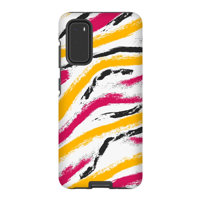 Galaxy S20 StrongFit shaded zebra print by MALLIKA