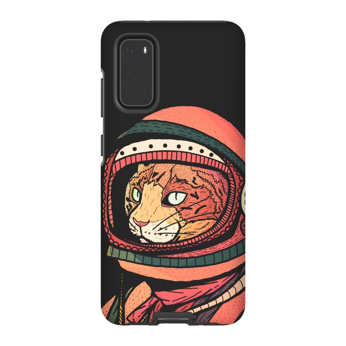 Galaxy S20 StrongFit The ginger space cat by Steve Wade (Swade)