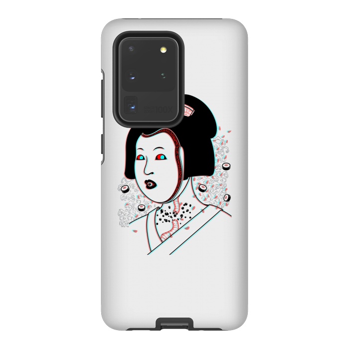 Galaxy S20 Ultra StrongFit Psychedelic Geisha by Pigboom
