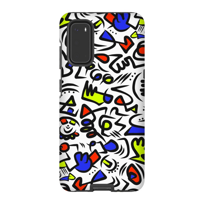 Galaxy S20 StrongFit Mondrian Abstract by Hanny Agustine