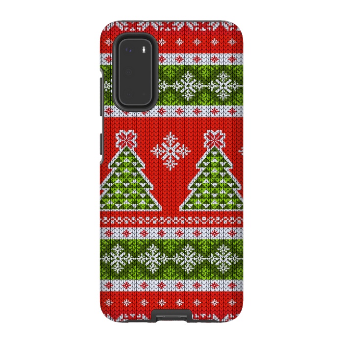 Galaxy S20 StrongFit Ugly christmas sweater pattern  by Winston