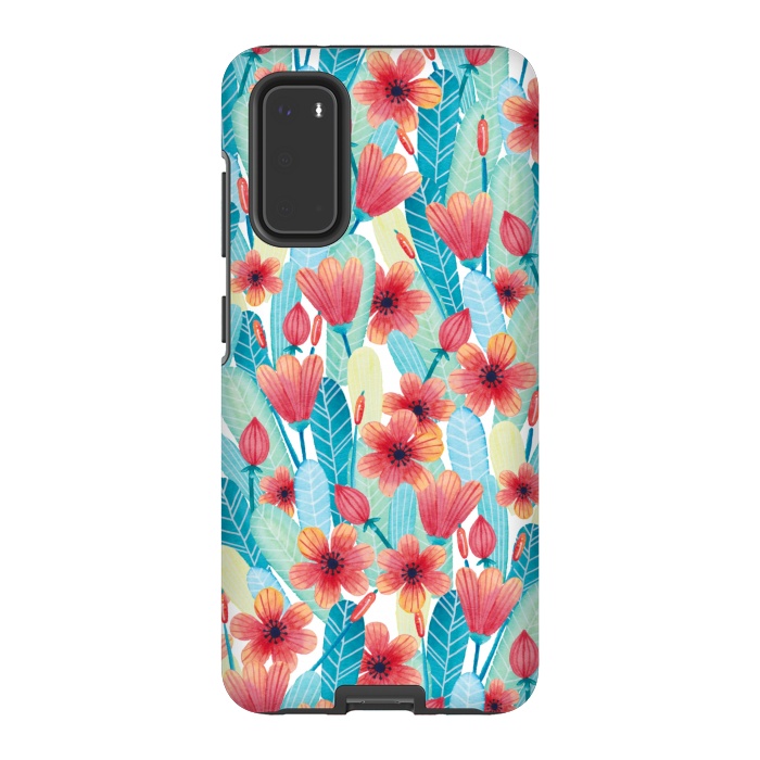 Galaxy S20 StrongFit Delightful Daisies by gingerlique