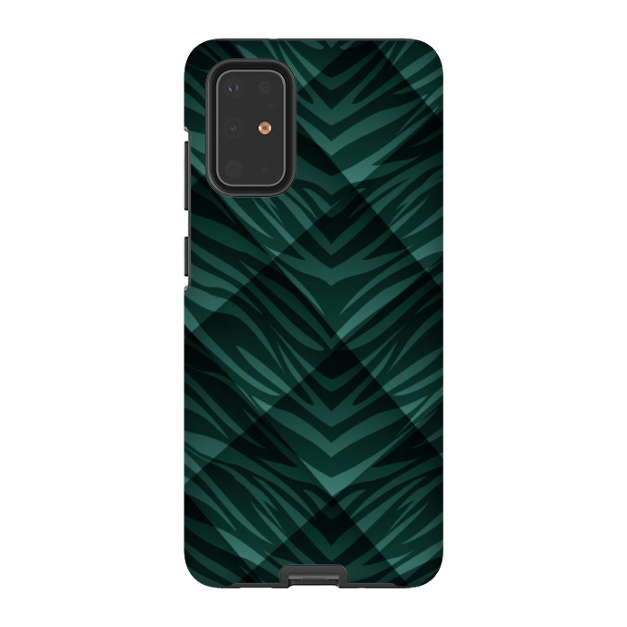 Galaxy S20 Plus StrongFit green animal print by MALLIKA