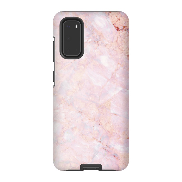 Galaxy S20 StrongFit Pastel pink elegant marble by Oana 