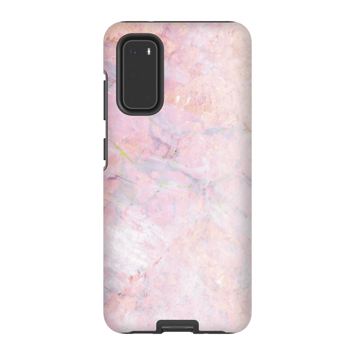 Galaxy S20 StrongFit Soft pink marble by Oana 