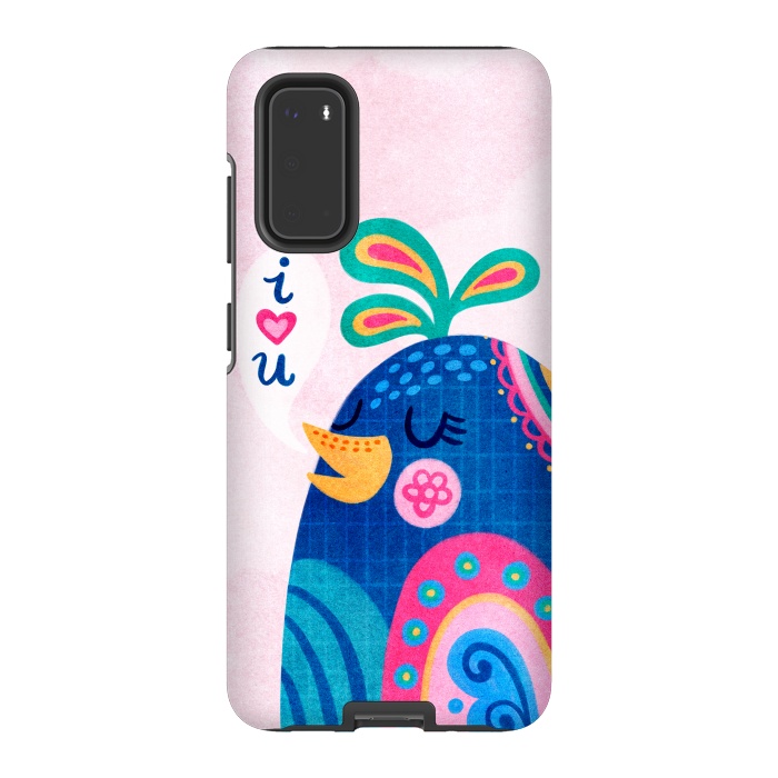 Galaxy S20 StrongFit I Love You Bird by Noonday Design