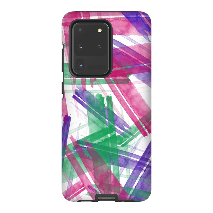 Galaxy S20 Ultra StrongFit Fantastic Watercolor Strokes by Creativeaxle