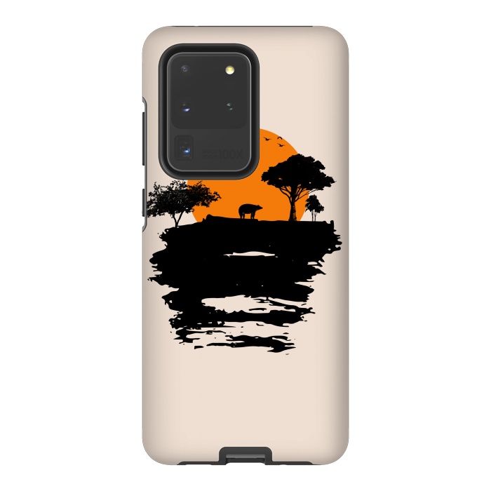 Galaxy S20 Ultra StrongFit Bear Travel on Mountain by Creativeaxle