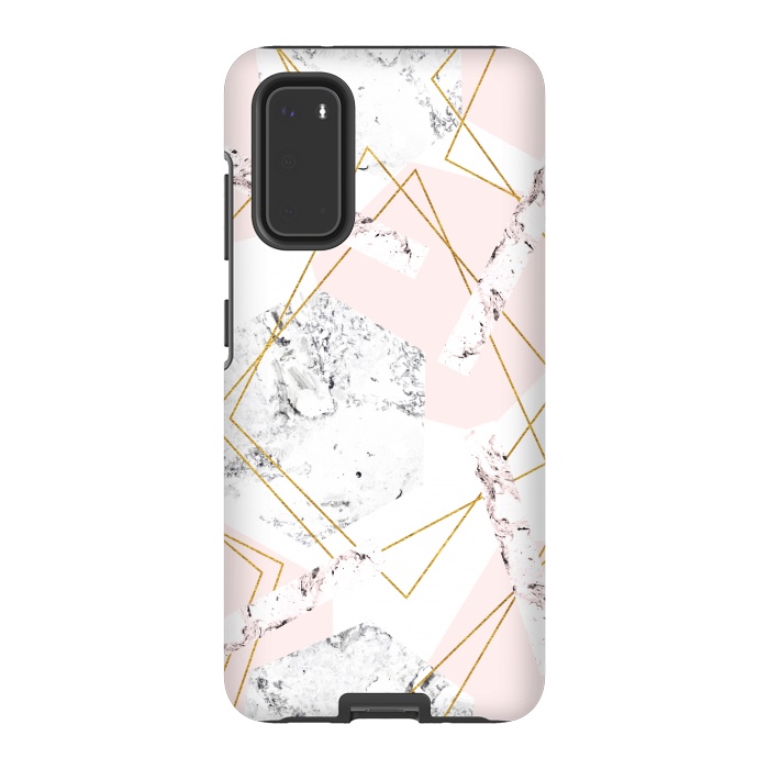 Galaxy S20 StrongFit Marble and abstract frames by Julia Badeeva