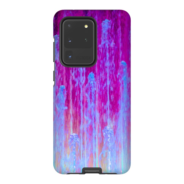 Galaxy S20 Ultra StrongFit Pink blue abstract  by Winston