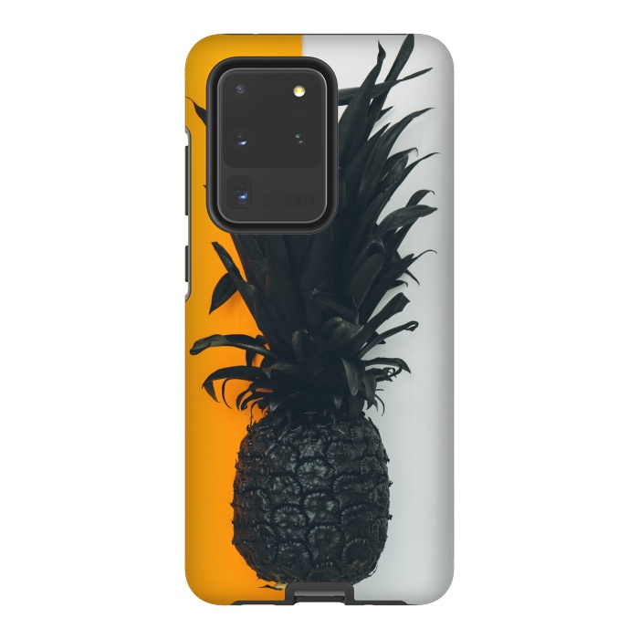 Galaxy S20 Ultra StrongFit Black pineapple  by Winston