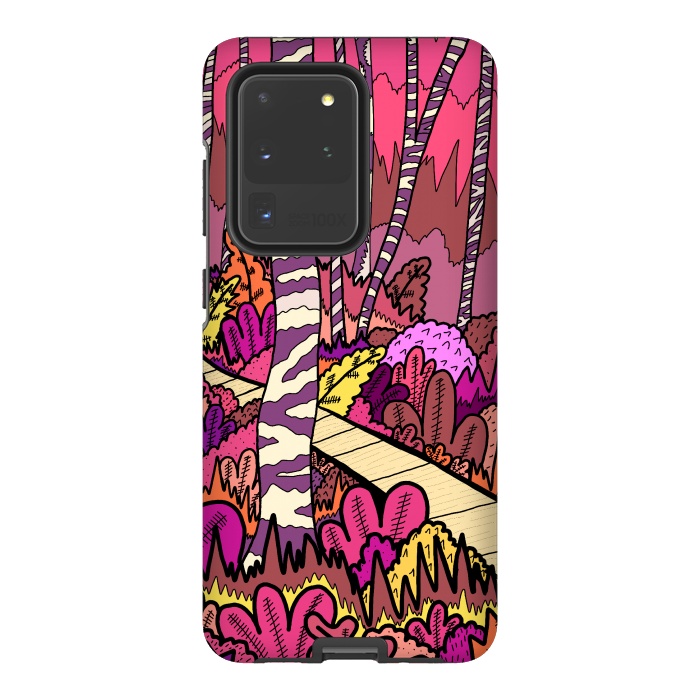 Galaxy S20 Ultra StrongFit The pink forest walk by Steve Wade (Swade)
