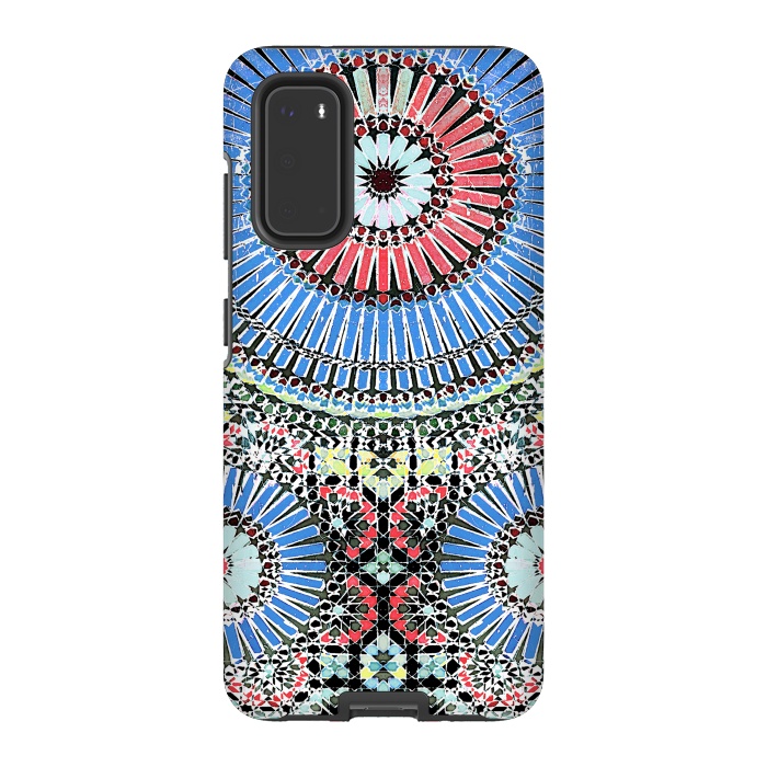 Galaxy S20 StrongFit Colorful Moroccan inspired mosaic tiles by Oana 