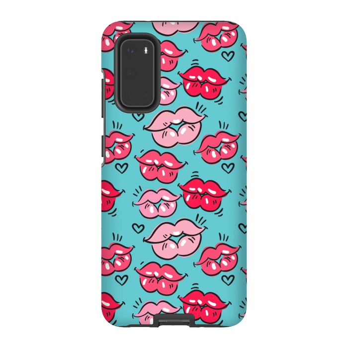 Galaxy S20 StrongFit KISSES PATTERN by MALLIKA