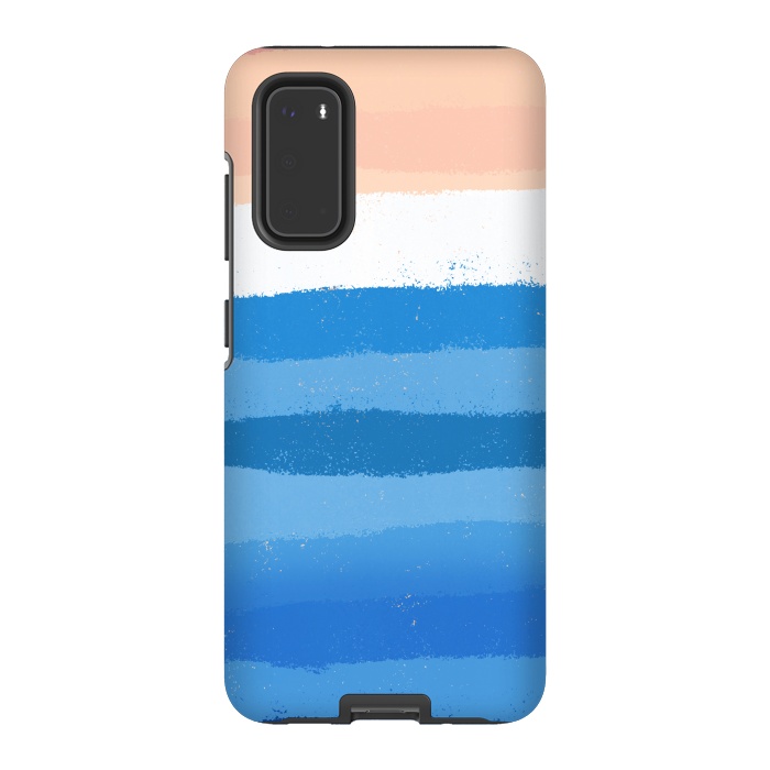 Galaxy S20 StrongFit The calm painted waves by Steve Wade (Swade)