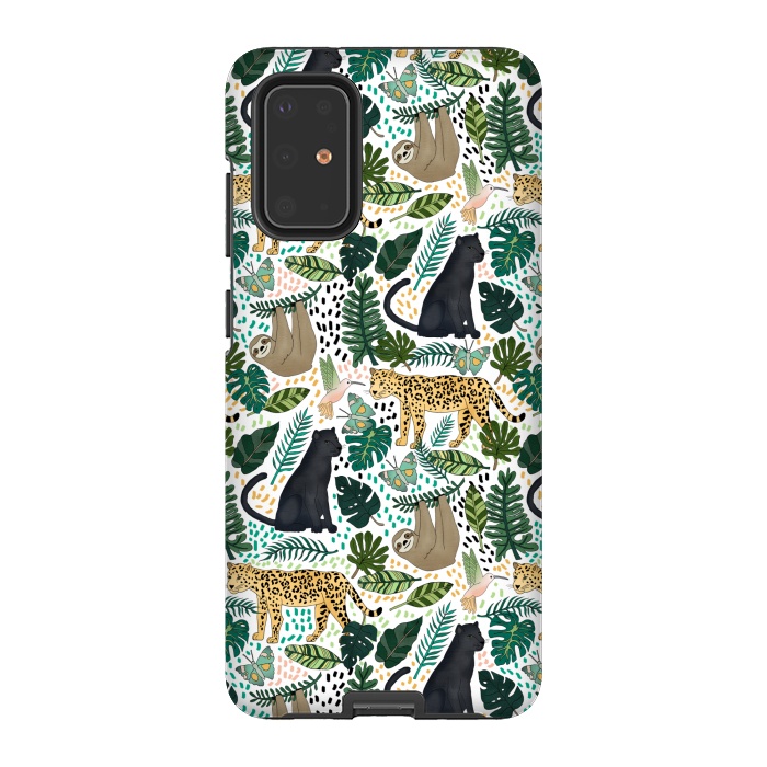 Galaxy S20 Plus StrongFit Emerald Forest Animals by Tangerine-Tane