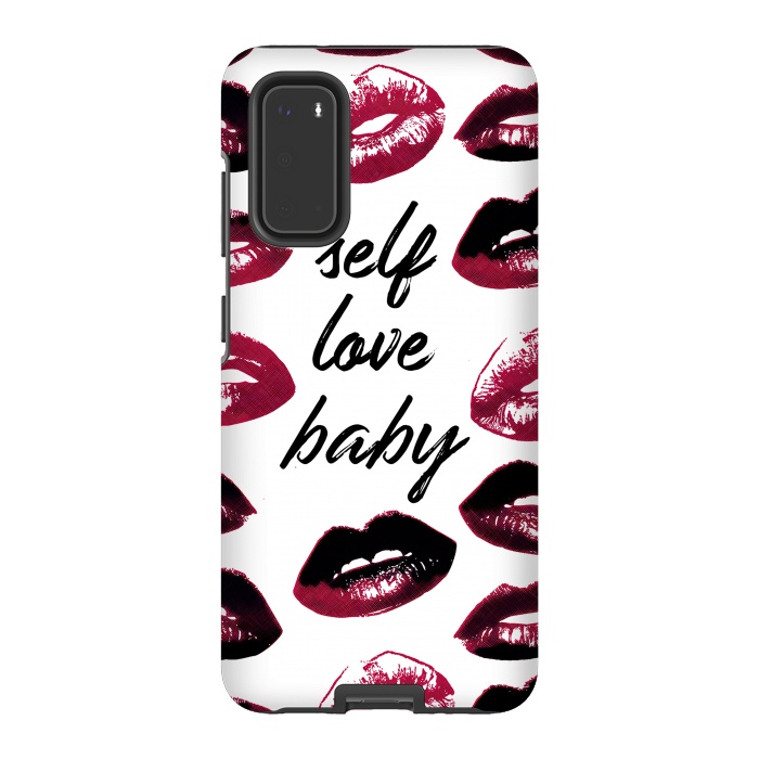 Galaxy S20 StrongFit Self love lipstick kisses by Oana 