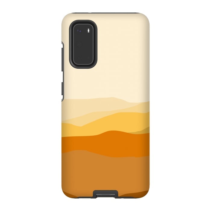 Galaxy S20 StrongFit Brown Valley by Creativeaxle