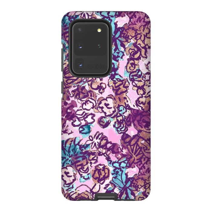Galaxy S20 Ultra StrongFit Vintage Rose by Julia Pellizzari