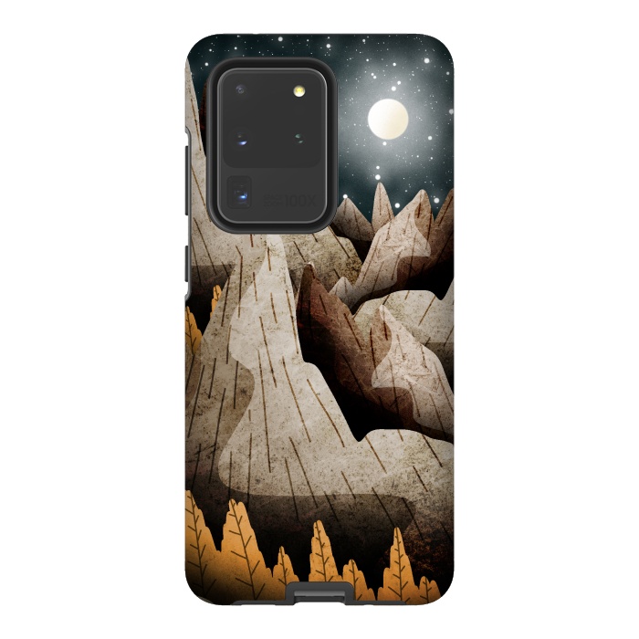 Galaxy S20 Ultra StrongFit Mountainous mountain and peaks by Steve Wade (Swade)