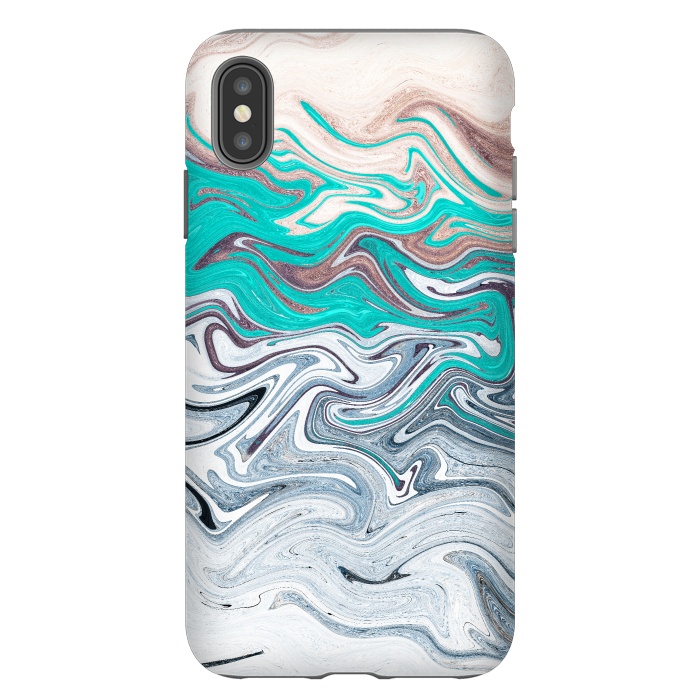 iPhone Xs Max StrongFit The liquid marble beach by Steve Wade (Swade)