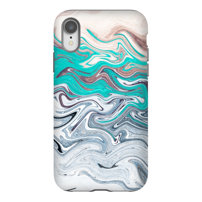 iPhone Xr StrongFit The liquid marble beach by Steve Wade (Swade)