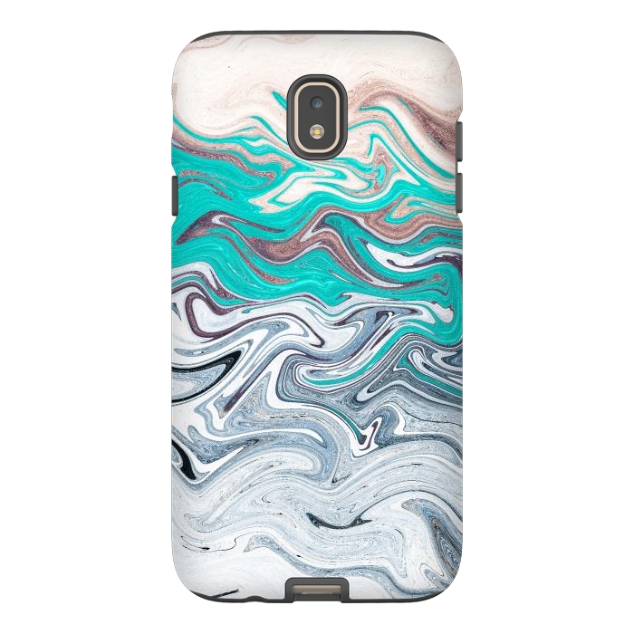 Galaxy J7 StrongFit The liquid marble beach by Steve Wade (Swade)