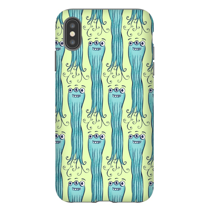 iPhone Xs Max StrongFit Cute Octopus Sea Monster Character by Boriana Giormova