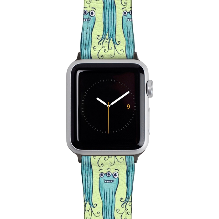 Watch 38mm / 40mm Strap PU leather Cute Octopus Sea Monster Character by Boriana Giormova