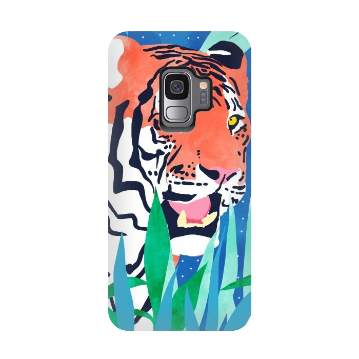 Galaxy S9 StrongFit Tiger Forest by Uma Prabhakar Gokhale
