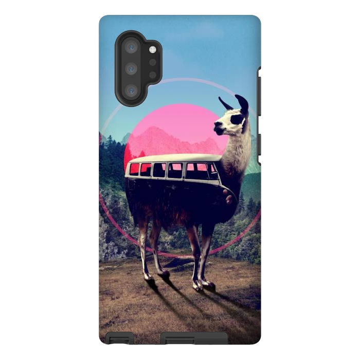 Galaxy Note 10 plus StrongFit Llama Van by Ali Gulec