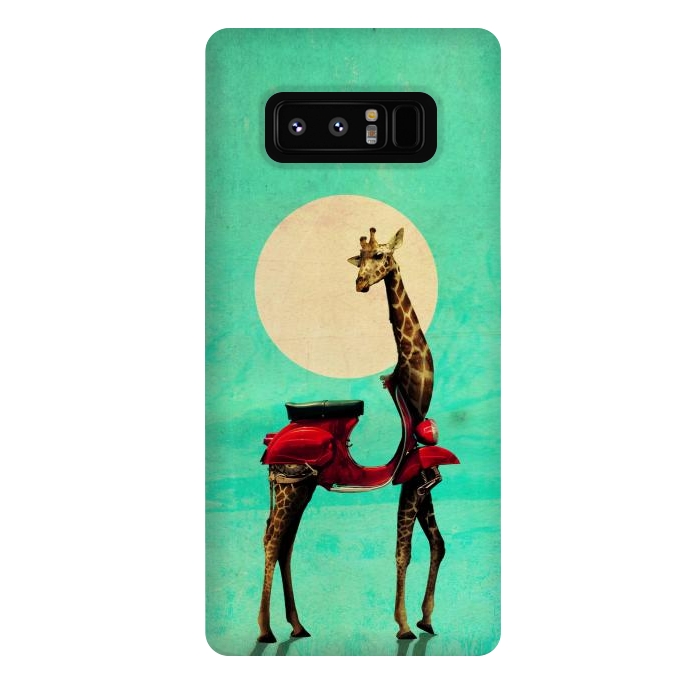 Galaxy Note 8 StrongFit Giraffe Scooter by Ali Gulec