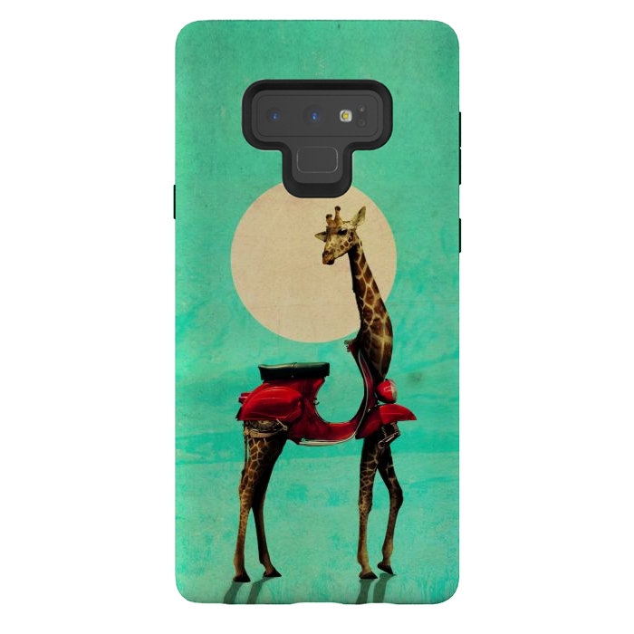 Galaxy Note 9 StrongFit Giraffe Scooter by Ali Gulec