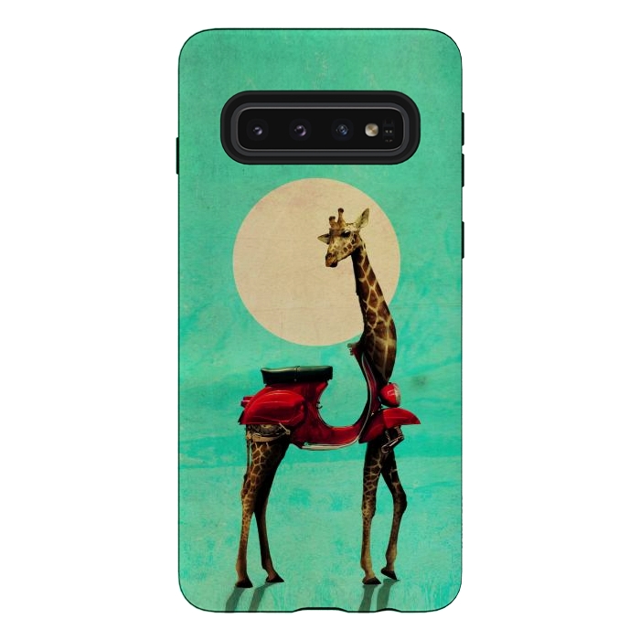 Galaxy S10 StrongFit Giraffe Scooter by Ali Gulec