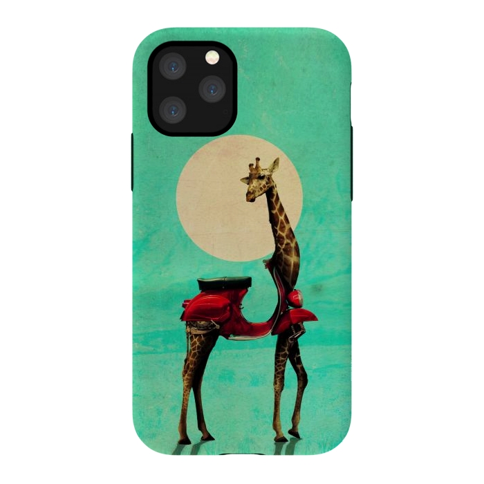 iPhone 11 Pro StrongFit Giraffe Scooter by Ali Gulec